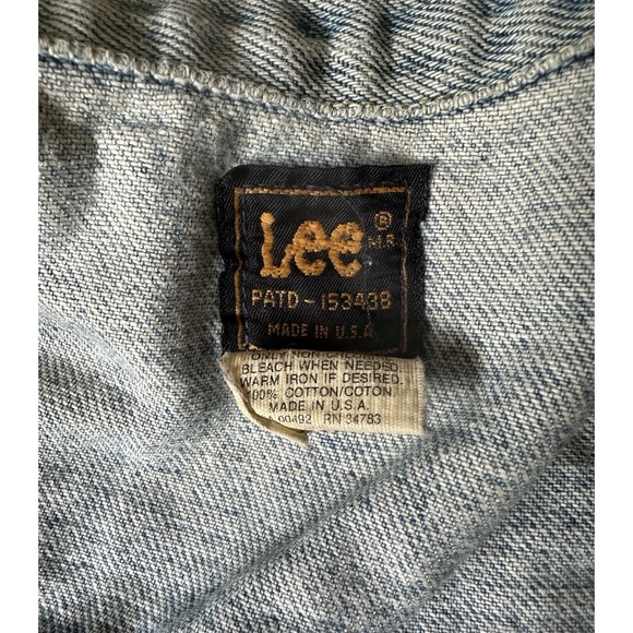 Vintage Lees Trucker‎ Jacket Denim Union Made Size Small - Picture 5 of 7